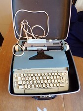 Blue Smith Corona Coronet Automatic Electric Typewriter W/Case~Parts thumbnail