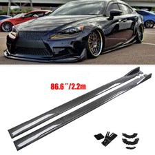For Lexus Is250 350 300 Is200t 86.6 Carbon Style Side Skirts Rocker Panel Lip For Lexus Is250 350 300 Is200t 86.6 Carbon Style Side Skirts Rocker Panel Lip