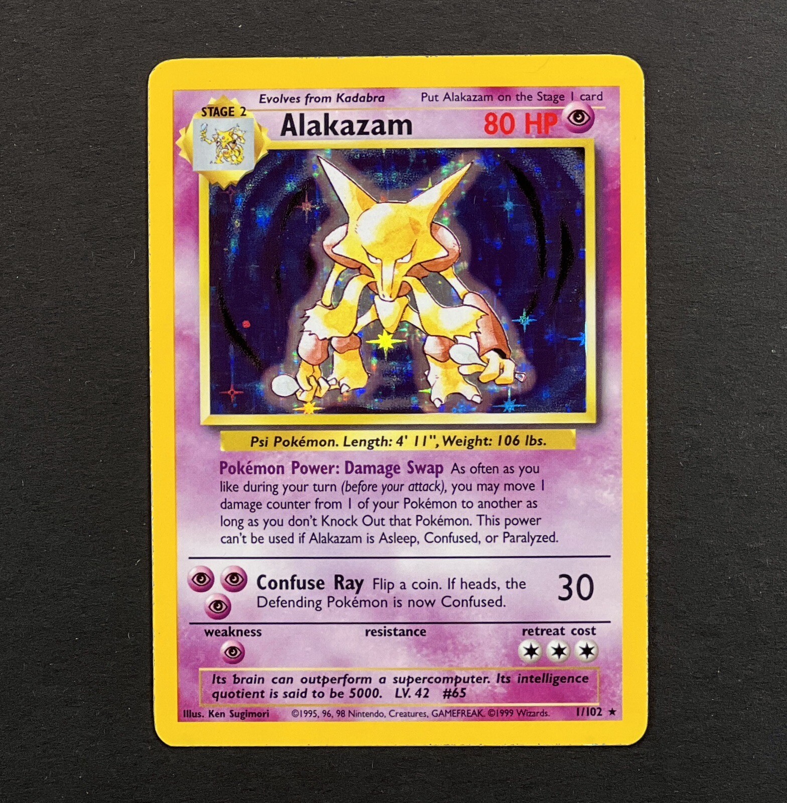 Auction Prices Realized Tcg Cards 1999 Pokemon Portuguese Alakazam-Holo