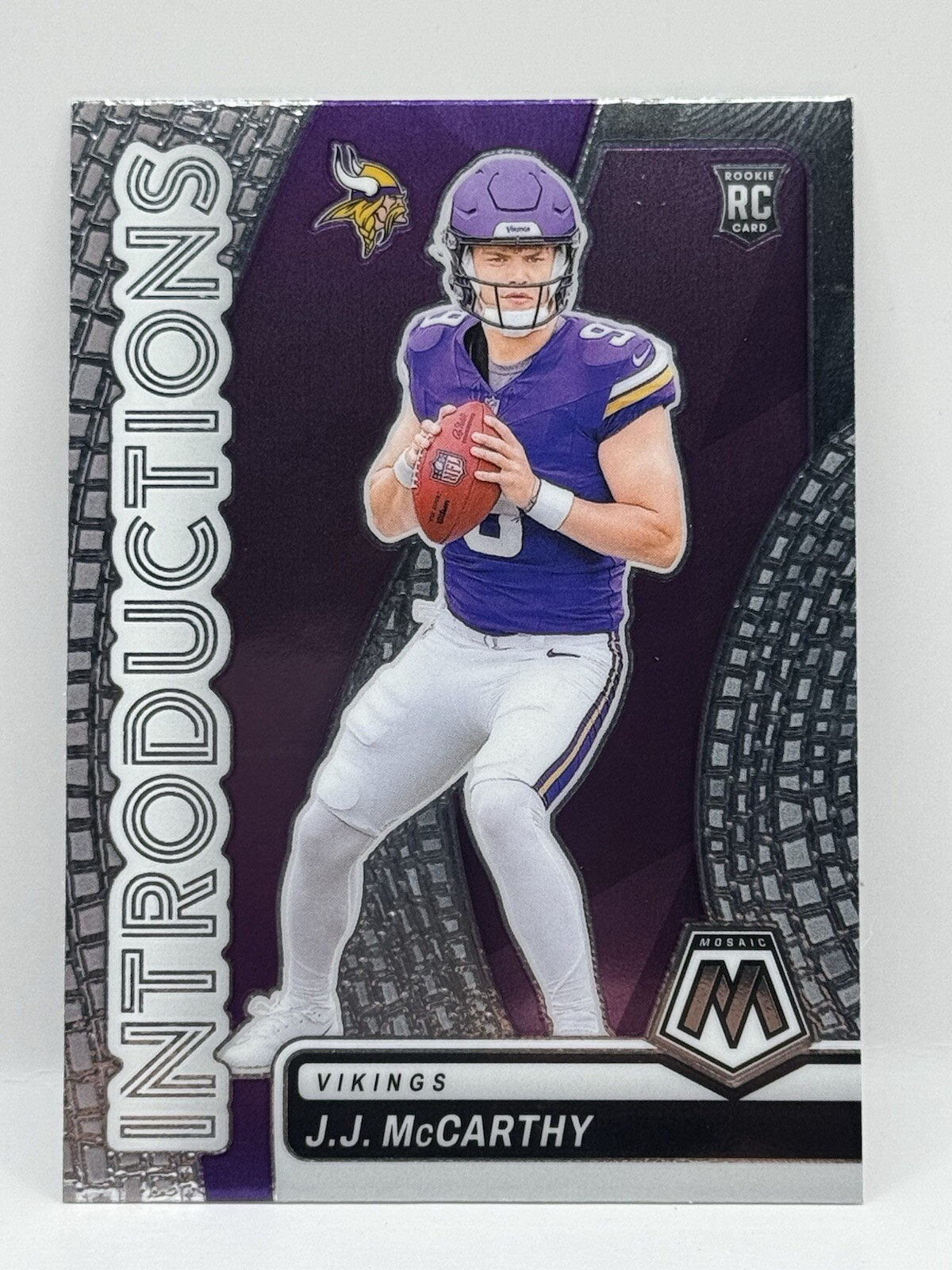 2024 Panini Mosaic - Introductions #5 J.J. McCarthy (RC) Minnesota Vikings Base