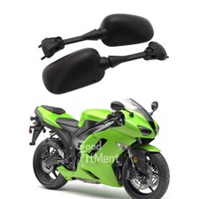 For Kawasaki Ninja 2005-2008 ZX-6R ZX-10R Black Motorcycle Rearview Side Mirrors
