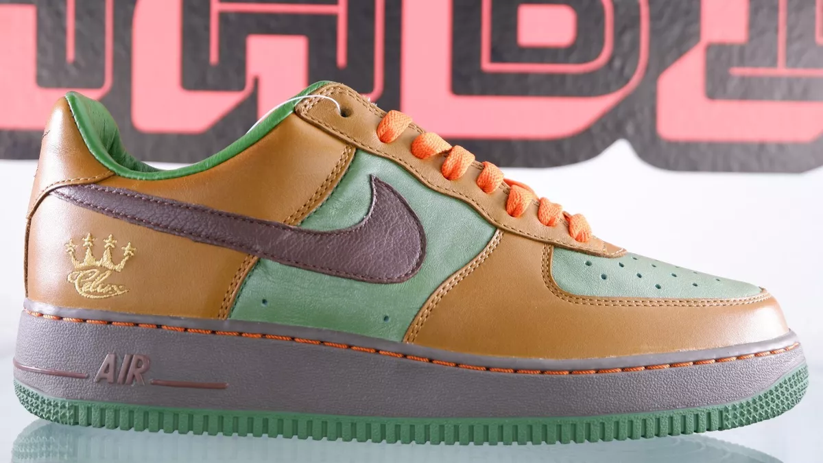 NEW Nike Air Force 1 Low Celux Jeff Staple x LV Green Orange Size 8.5  314855 992