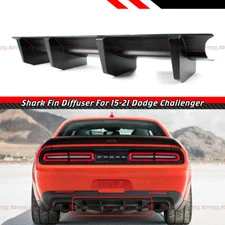 For 2015-23 Dodge Challenger Performance Shark Fin Rear Bumper Diffuser Valance