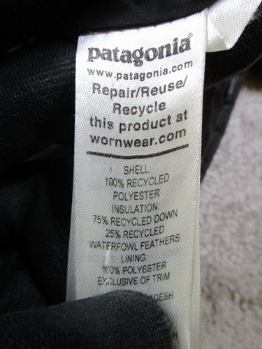 Patagonia Down Jacket Kids Xl Black Insulated Puffer - Picture 3 of 10