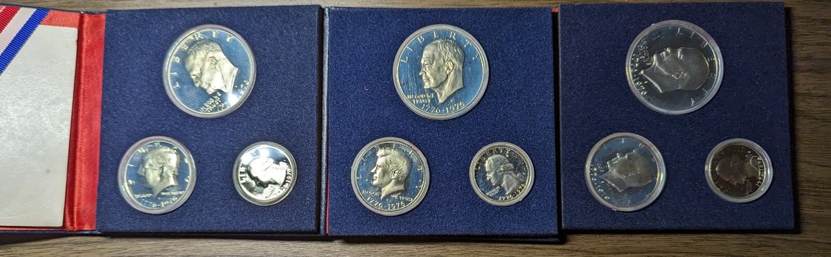 1776-1976 US Mint Bicentennial Silver Proof Set - Original Holder