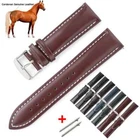 Cordovan Genuine Leather Watch Band Strap 18mm 19mm 20mm 21mm 22mm Bracelet Belt