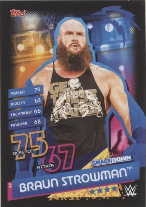 2020 Topps WWE Slam Attax Reloaded - Braun Strowman #49 - 1 of 1
