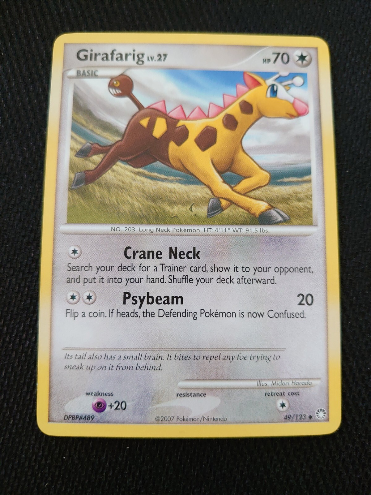 Pokémon TCG Girafarig Mysterious Treasures 49 Regular Uncommon NM
