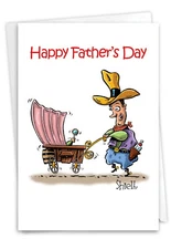 1  Father's Day Card with Envelope - L'il Buckaroo C5388FDG