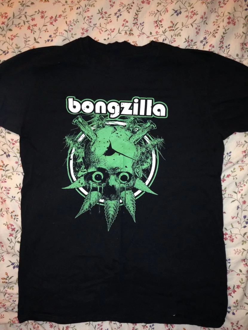 New Popular Bongzilla Band Black T-Shirt Cotton Full Size