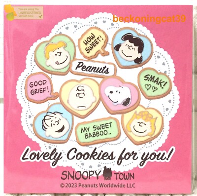 SNOOPY TOWN Original Notizblock 100 Erdnüsse schöne Kekse für Sie! MADE IN JAPAN