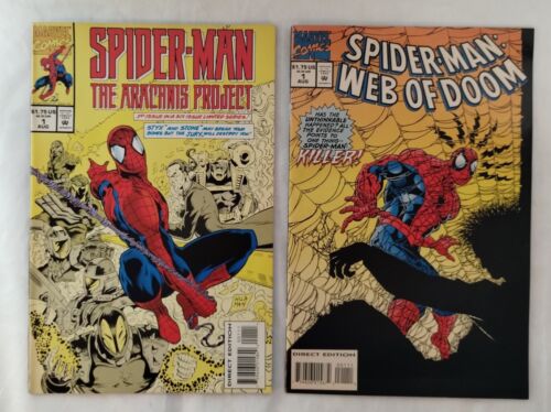 Spider-Man Web Of Doom #1 and The Arachnis Project #1 Marvel Comics  1994 - Picture 1 of 7