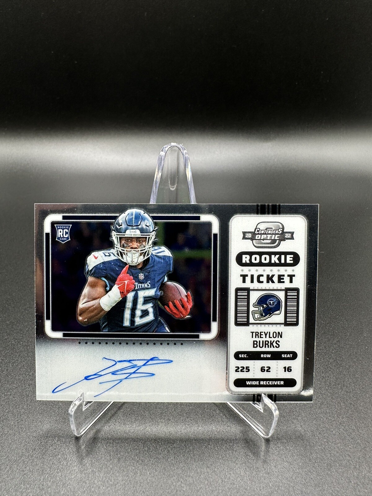 2022 Contenders Optic Treylon Burks Rookie Ticket On Card Auto RC Variation