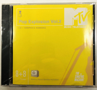 MTV Pop Explosion Vol 2 Karaoke CD & Graphics Vocal Guides Shape of My Heart New
