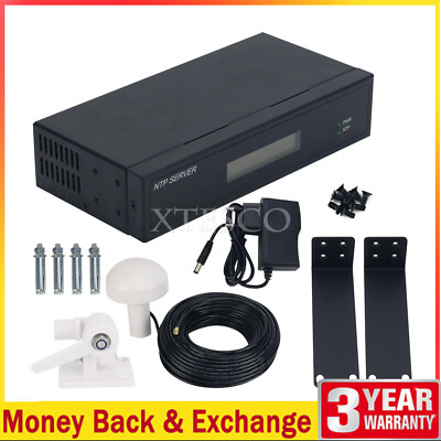 TF-NTP-LITE NTP Server + 30m Antenna Network Time Server w/Screen 2 Network Port