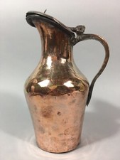 Très RARE ancien PICHET COUVERT dinanderie CUIVRE jaune 18°