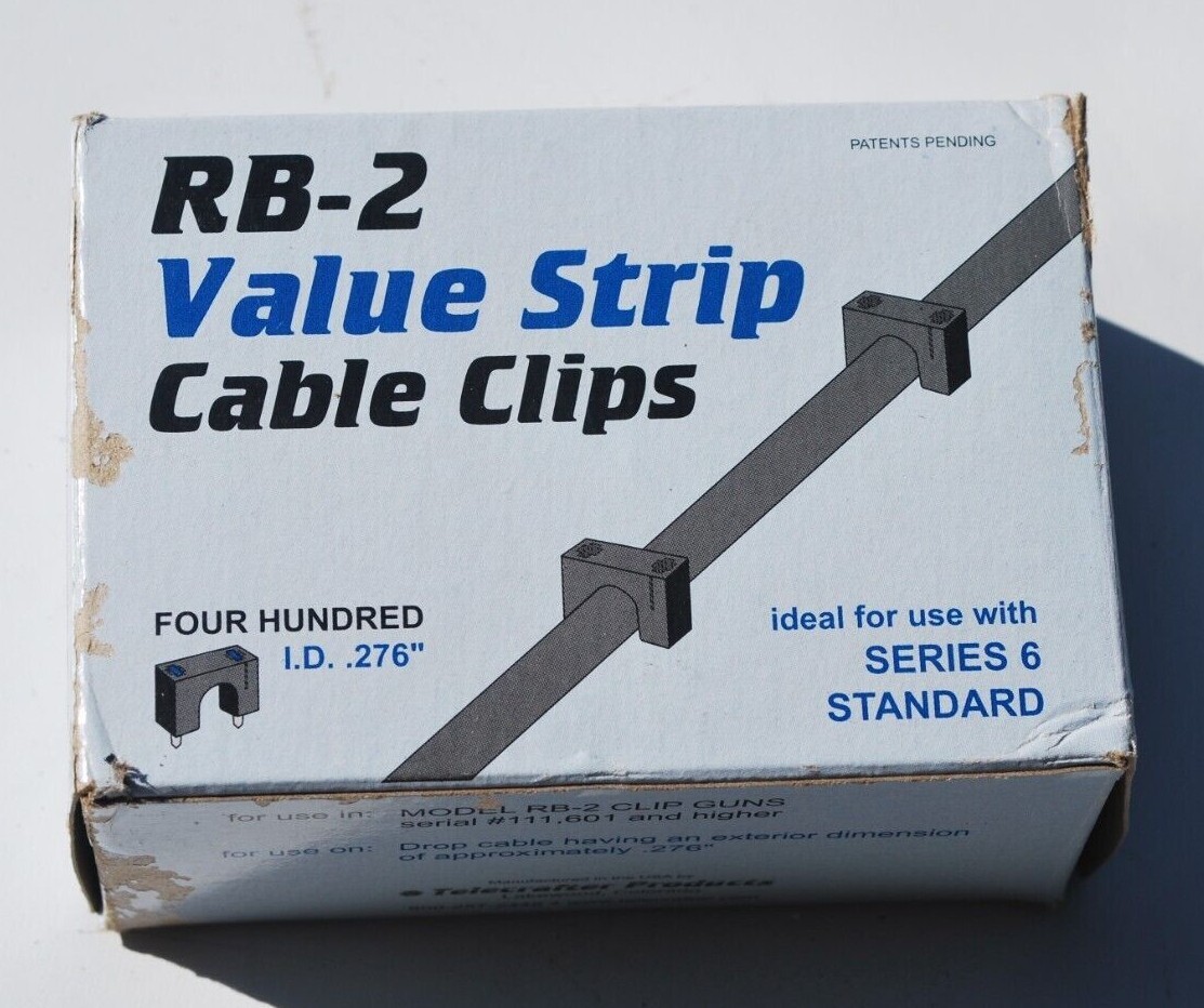 400 clipS RG6 (06ESVS BLACK) Telecrafter Cable Clip/Staple FOR gun RB2