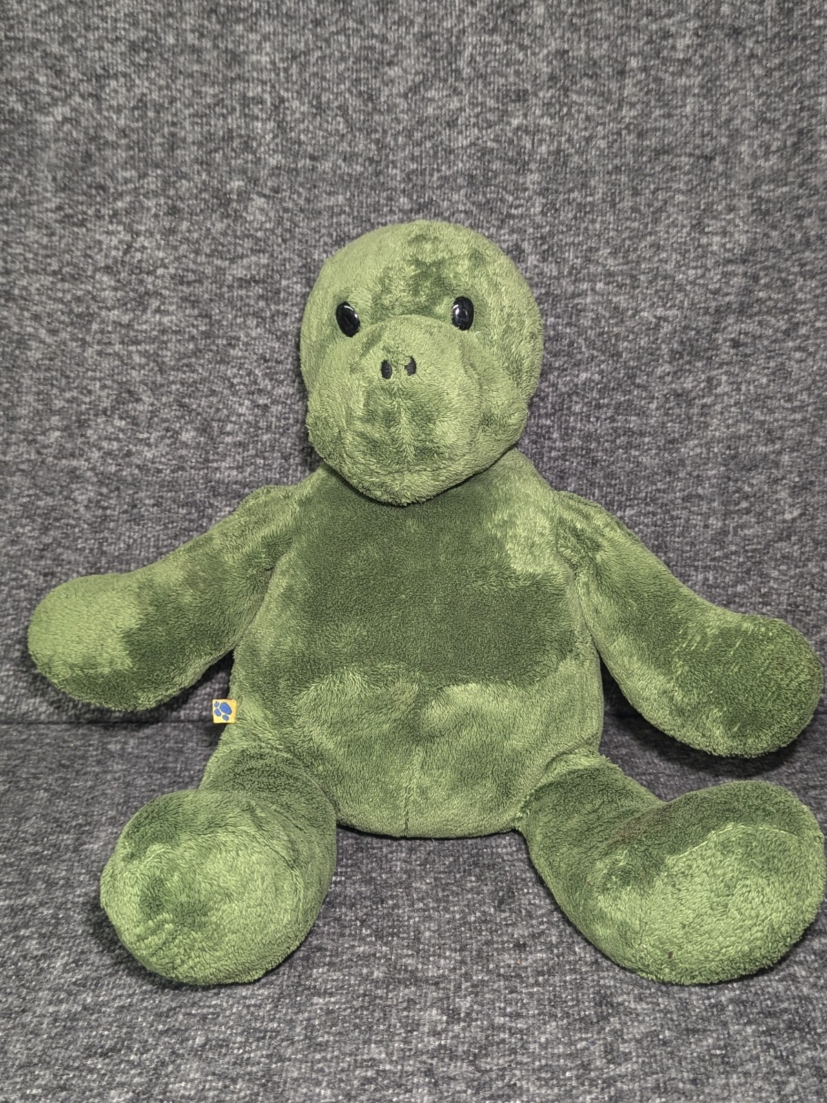 BUILD A BEAR WORKSHOP TREKKIN' GREEN TURTLE NO SHELL PLUSH STUFFED ANIMAL TOY