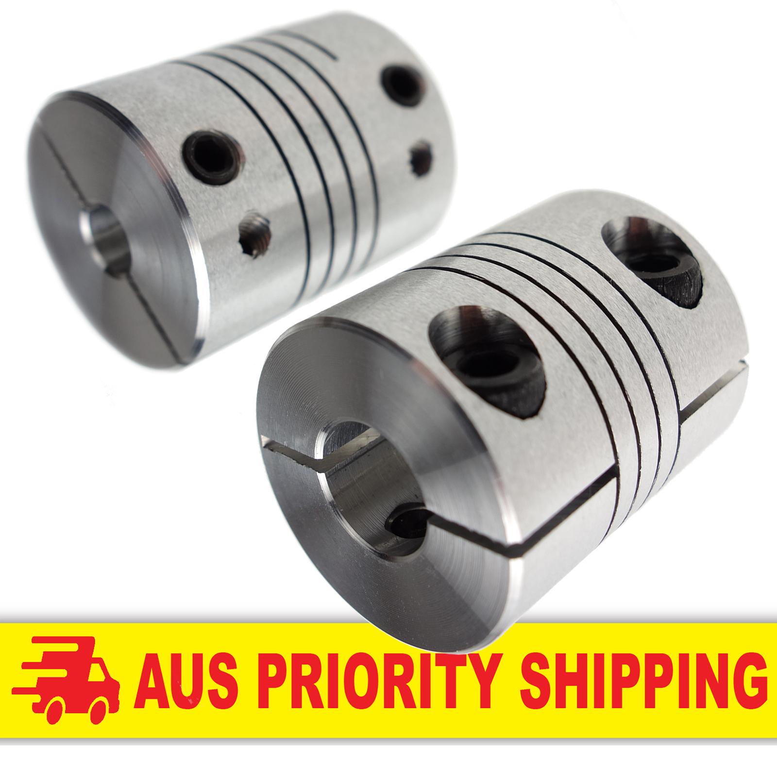 2 x LearCNC Double Locking Flex Coupler 5x5mm for RepRap Prusa Nema17