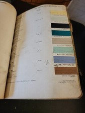 1954 DUPONT DUCO CADILLAC COLOR PAINT CHIP SWATCH SHEET BULLETIN NO 17 