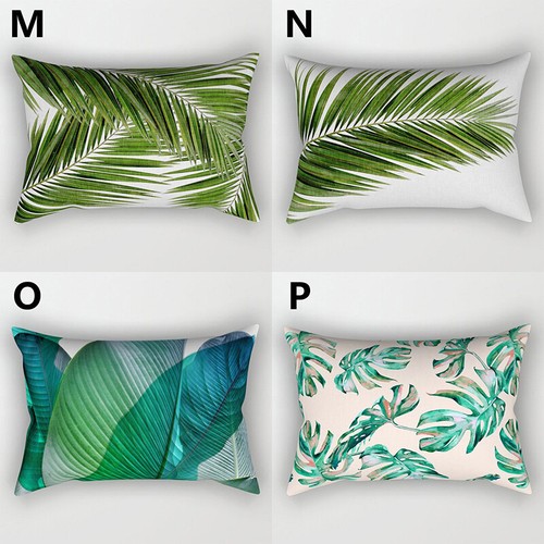 30x50cm Tropical Palm Leaves Pillow Case Cushion Cover Sofa Car Office Bed Decor - Picture 7 of 28