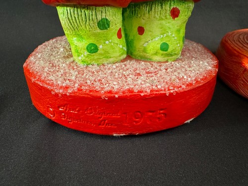 VINTAGE ANN’S ORIGINALS 1975 SANTA / MRS CLAUS FIGURINE SET CHRISTMAS DECORATION - Picture 5 of 7