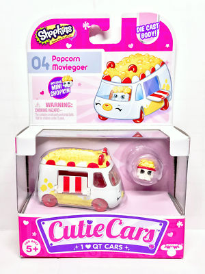 Shopkins Cutie Cars #04 Popcorn Moviegoer Series 1 New