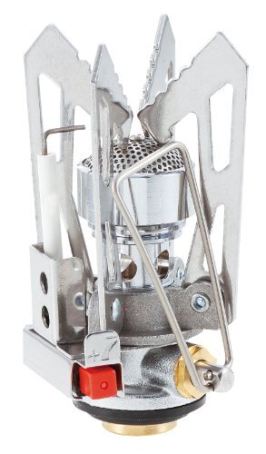 Fornello A Gas Go System Venture - 2500W, Leggero 184g, Piezo, Base Dentellata, Per Campeggio E Outdoor, 105x105x80 Mm
