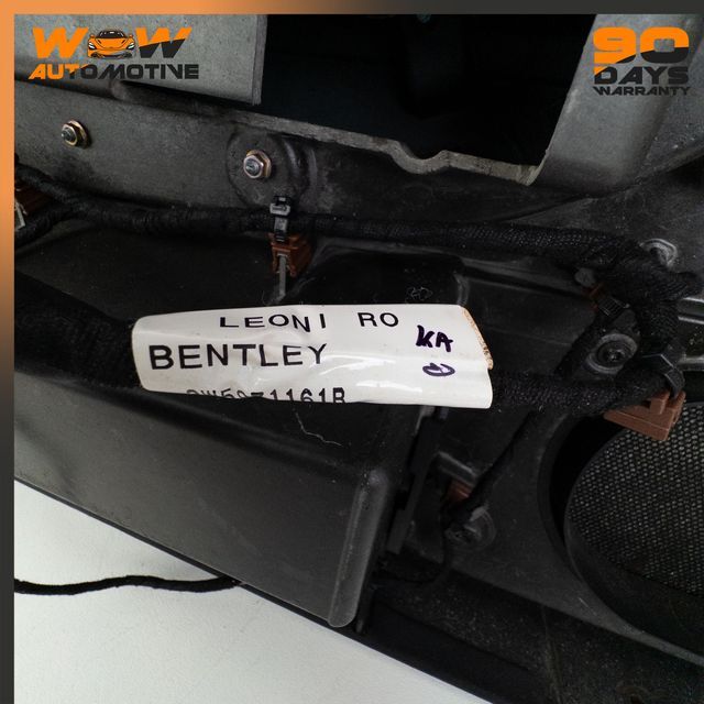 06-13 BENTLEY CONTINENTAL FLYING SPUR FRONT RIGHT DOOR PANEL BLACK LEATHER OEM
