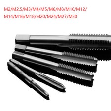 M2 -M30 Hand Tap Set - Taper and Plug Taps Thread Tap Hand Screw Drill Bits Tool