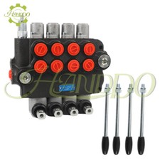 4 Spool 21 GPM Hydraulic Control Valve Double Acting SAE Ports 3600 PSI