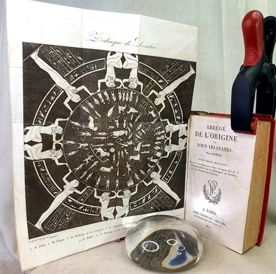 LIVRE ANCIEN 1822 DUPUIS ÉGYPTE ZODIAQUE DE DENDRA ORIGINE DES CULTES - Photo 1/4