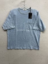 Buck Mason Indigo Dipped Yuma 90s Boxy Pocket T Shirt Size M Short Sleeve New 