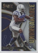 2020 Panini Select Unbreakable Silver Prizm Frank Gore #U23 0i1j
