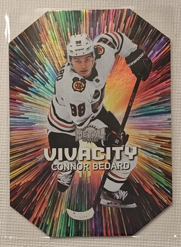 Connor Bedard #40 2023 SkyBox Metal Universe Vivacity card