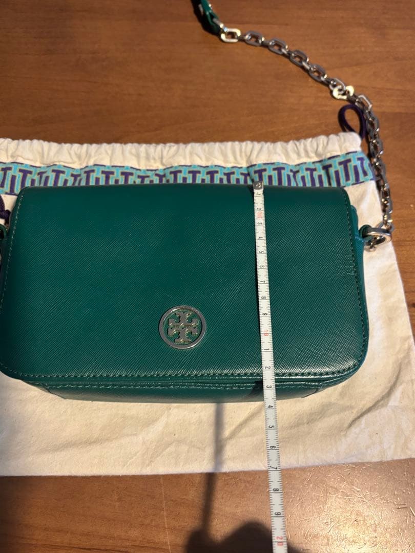 Tory Burch Shoulder Bag Leather Green Women's From Japan thumbnail 7