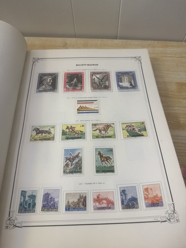 SAN MARINO, VATICANO VECCHIO LIBRO FRANCOBOLLI 450 FRANCOBOLLI - Foto 12 di 24