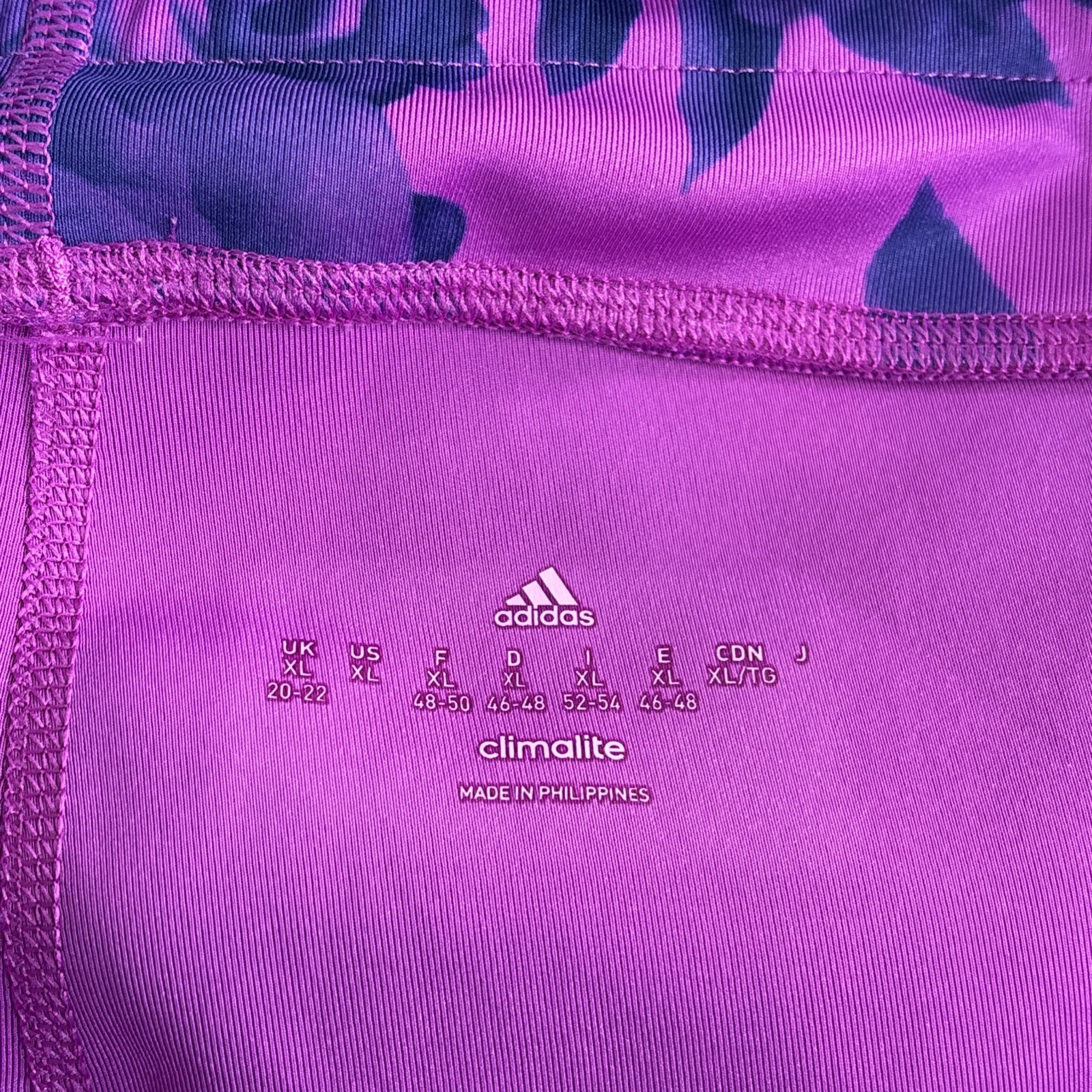 Adidas 3/4 Workout Leggings XL Activewear Climalite Women's Pant Floral Print thumbnail 5