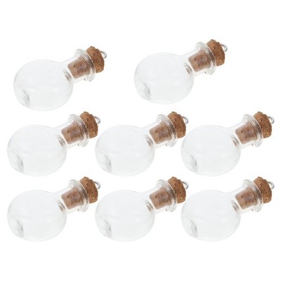  10 Pcs Mini Glasflasche Wunschflaschen Aus Mini-Glasflaschen Kleine Gläser
