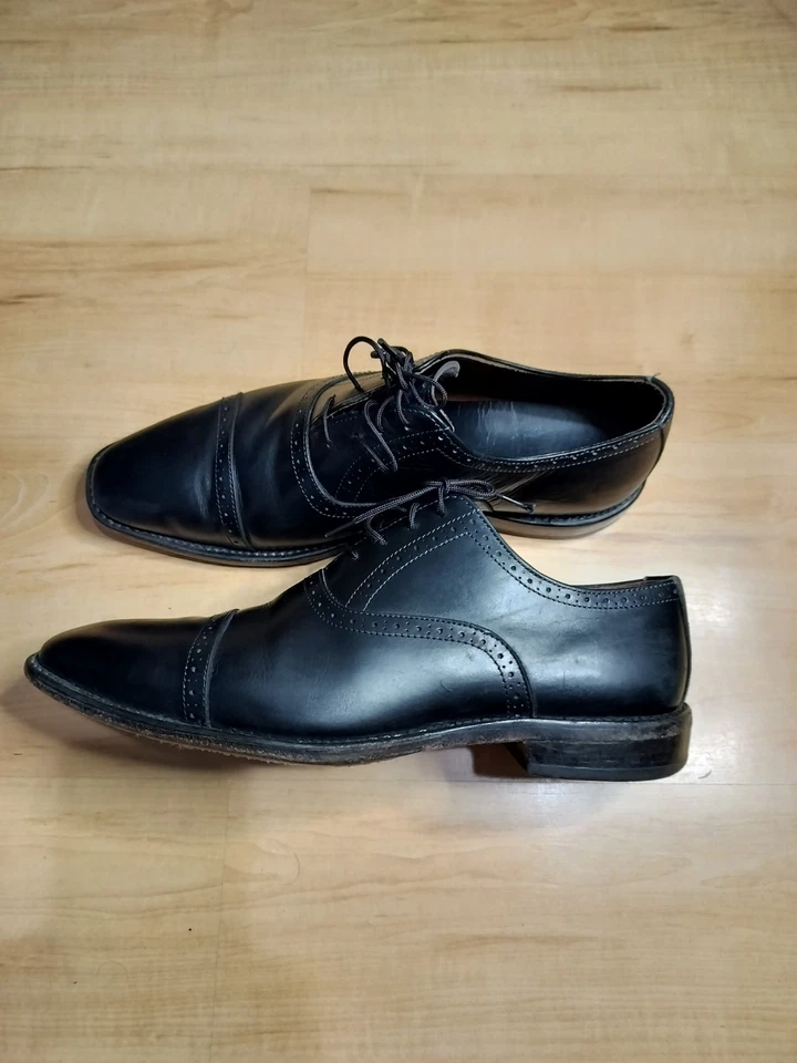 Allen Edmonds Fifth Avenue Mens Size 9 D Black Dress Casual Oxford Shoes 5705 - Image 2 of 4