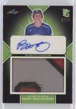 2020 Leaf Perfect Game All-American Classic 8/16 Benny Montgomery Patch Auto nd3
