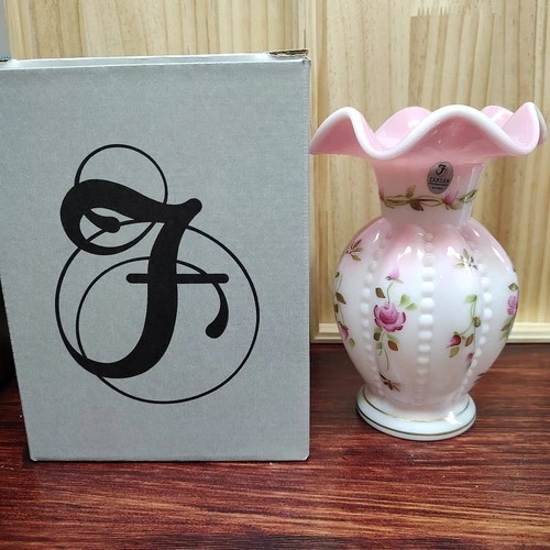 Fenton 2002 Charleton Collection Bill & Frank Fenton Signed, C Griffiths Vase