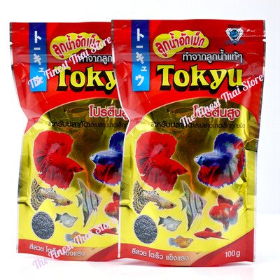 Tokyu Dried Mosquito Larva for Betta Fish & Small Breed Fish, Fish Food 100g