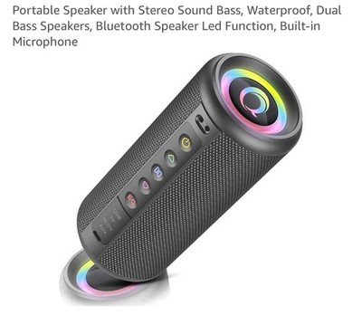 Portable Bluetooth Speaker, 2026 Bluetooth 5.4 Wireless Speaker