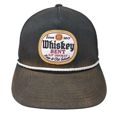 Whiskey Bent Hat Company Snapback Trucker Hat Black OS The Classics Yupoong