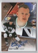 2023-24 SP Game Used Auto Premium Material Brady Tkachuk Auto 03/10 Ottawa