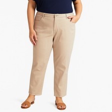 Chico's Jeans NWT Women's Sz 3.5 (18) So Slimming Girlfriend Ankle Smokey Taupe