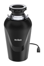 Kraus KWD100-75MBL Garbage Disposal Black Kitchen Sink Unit NEW