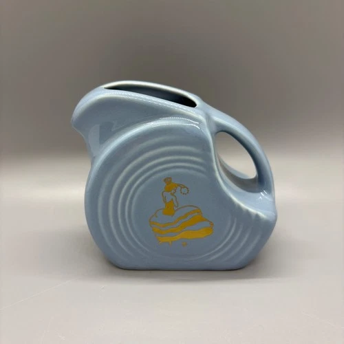 Fiesta Periwinkle Blue 1989 Mini Disc Pitcher | Fiestaware Creamer Dancing Lady