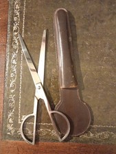 Sollingen High Quailty Vintage Desk Scissors In Bespoke Leather Case